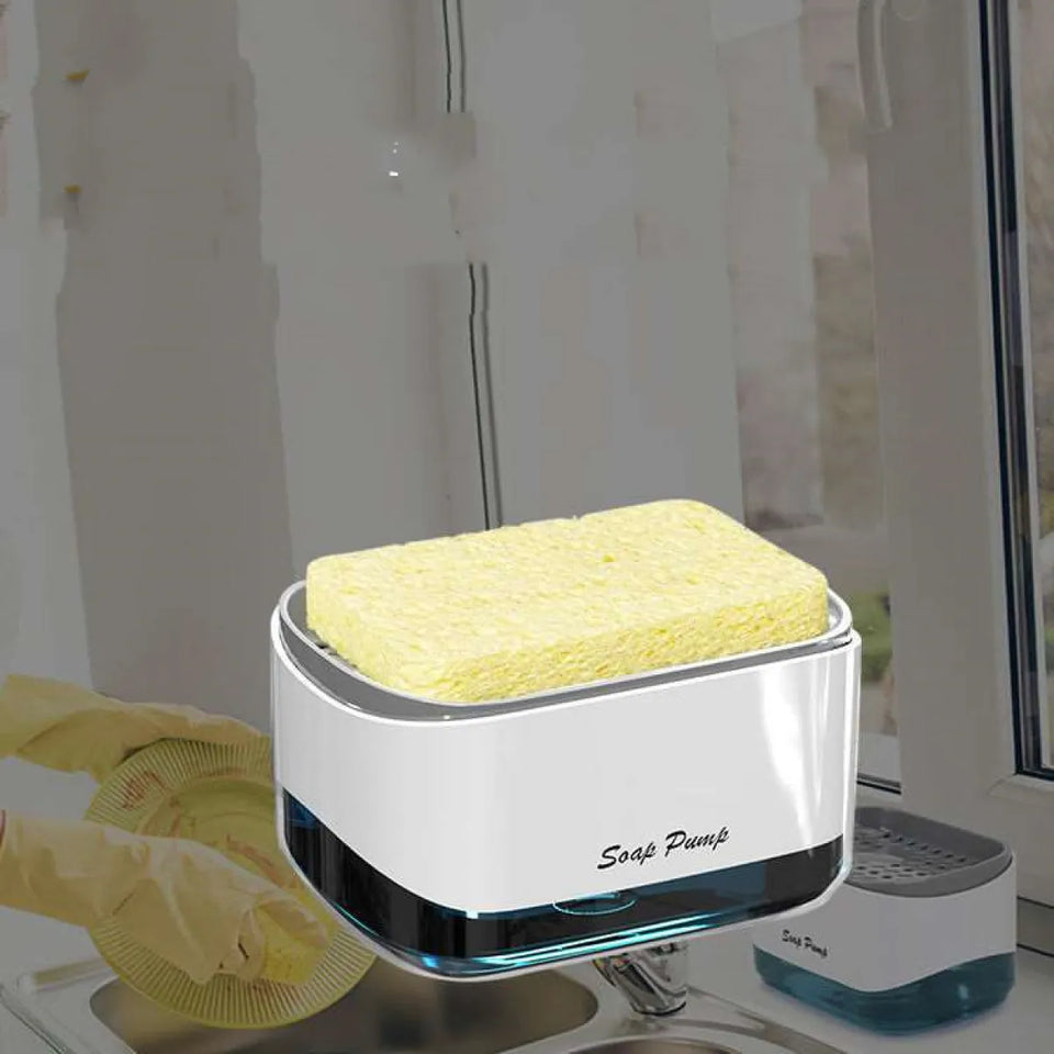 Press-type liquid detergent dispenser