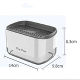 Press-type liquid detergent dispenser