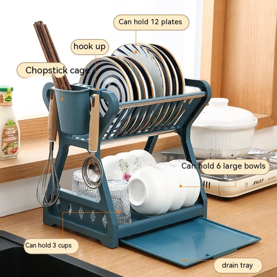 Kitchen Utensil Drying & Draining Rack