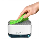 Press-type liquid detergent dispenser